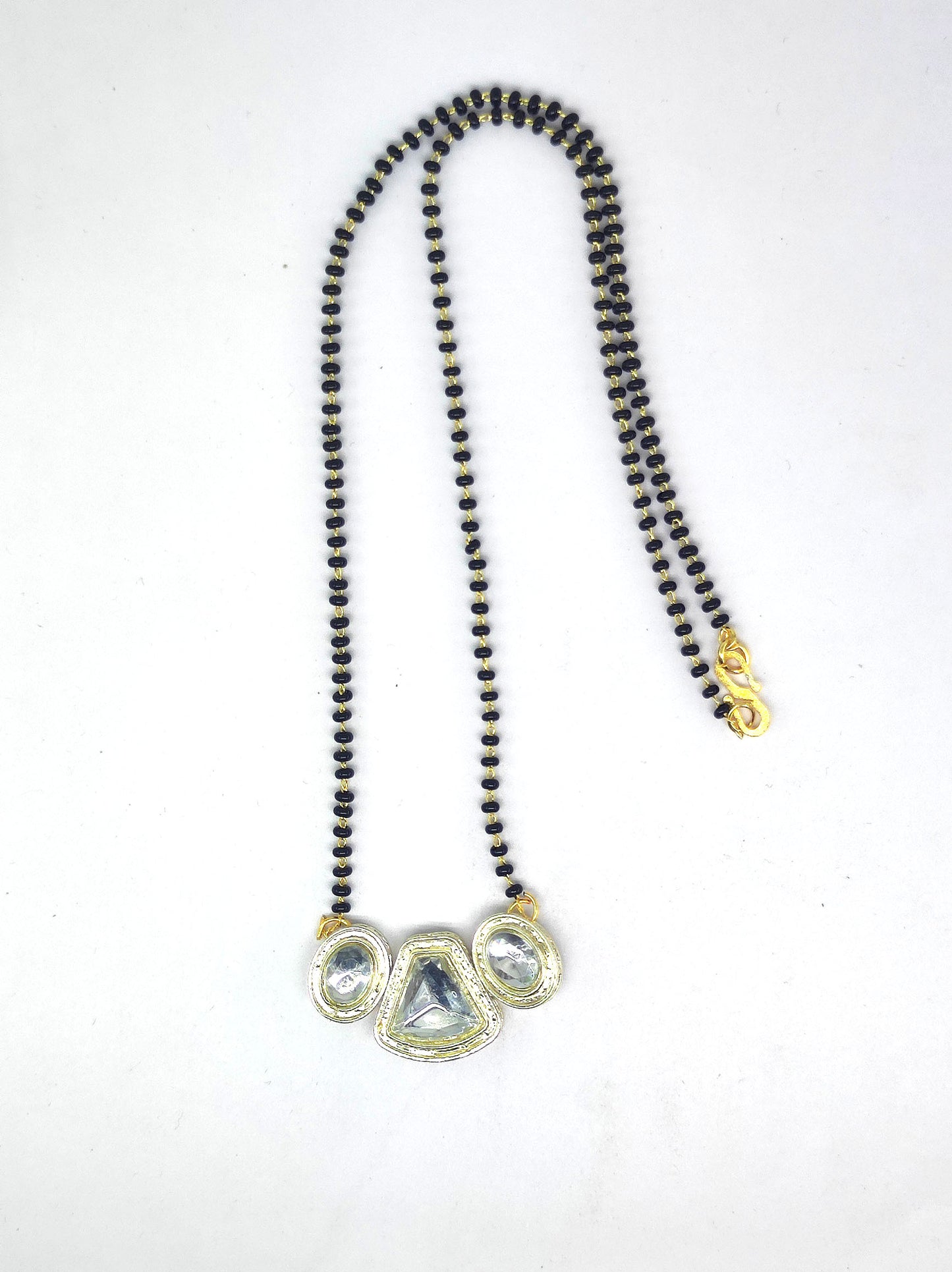 Elegant Open Heart Pendant Mangalsutra