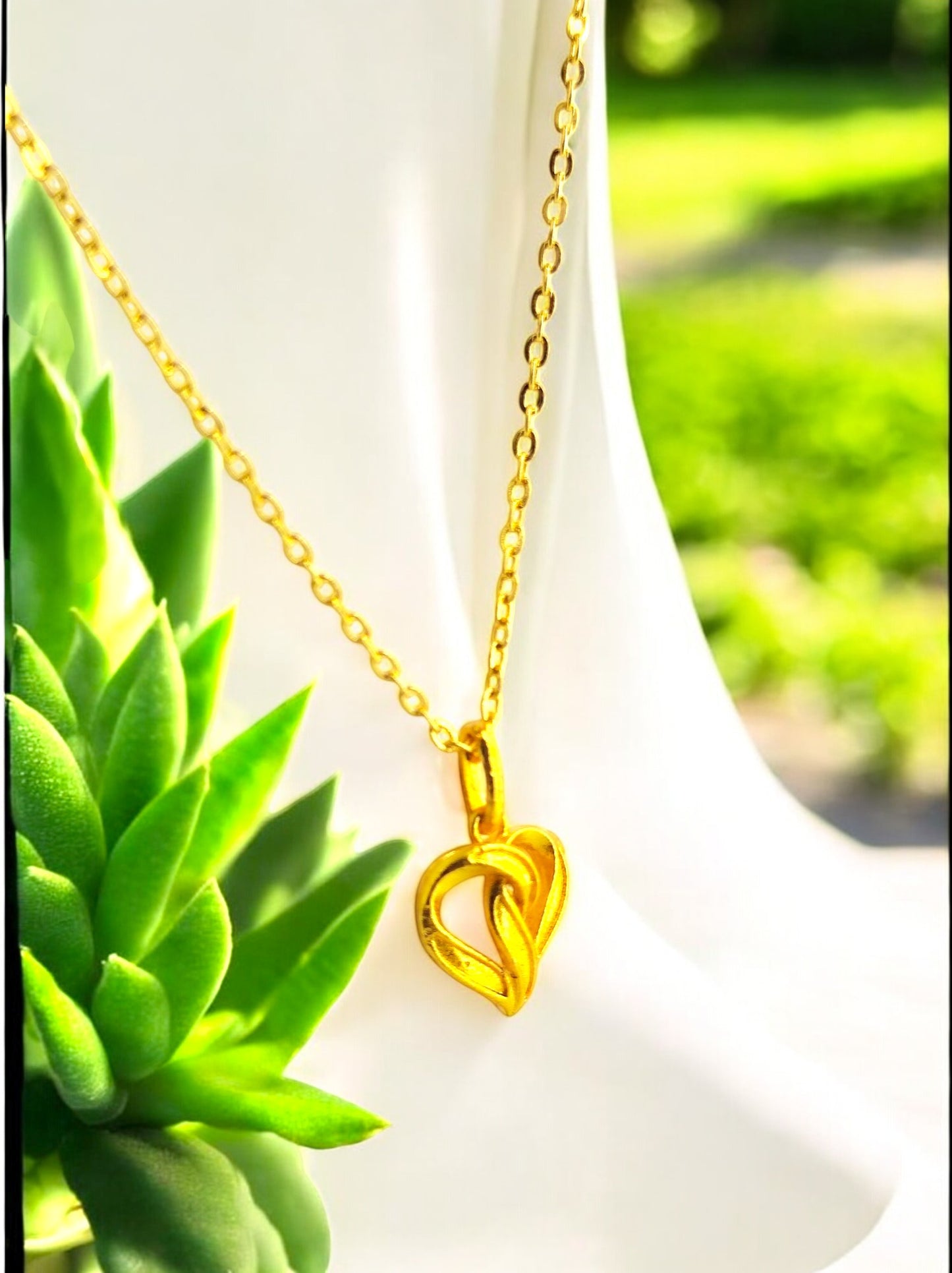 Intertwined Hearts Forever Pendant with Chain 09