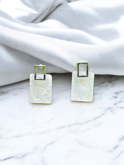 Elegant Mother of Pearl Tops – Rose Gold & White Gold Plated 12