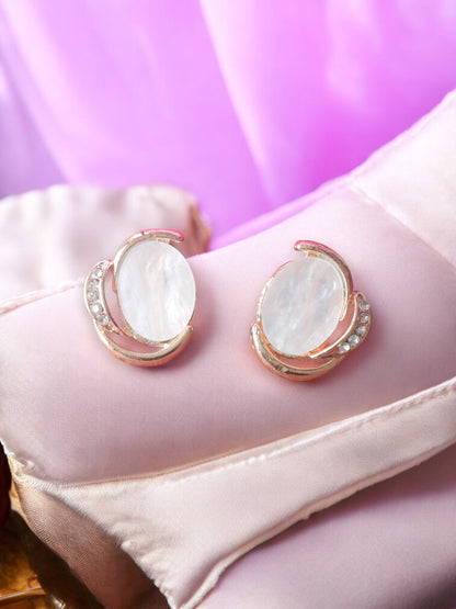Elegant Mother of Pearl Tops – Rose Gold Plated White Gold Plated