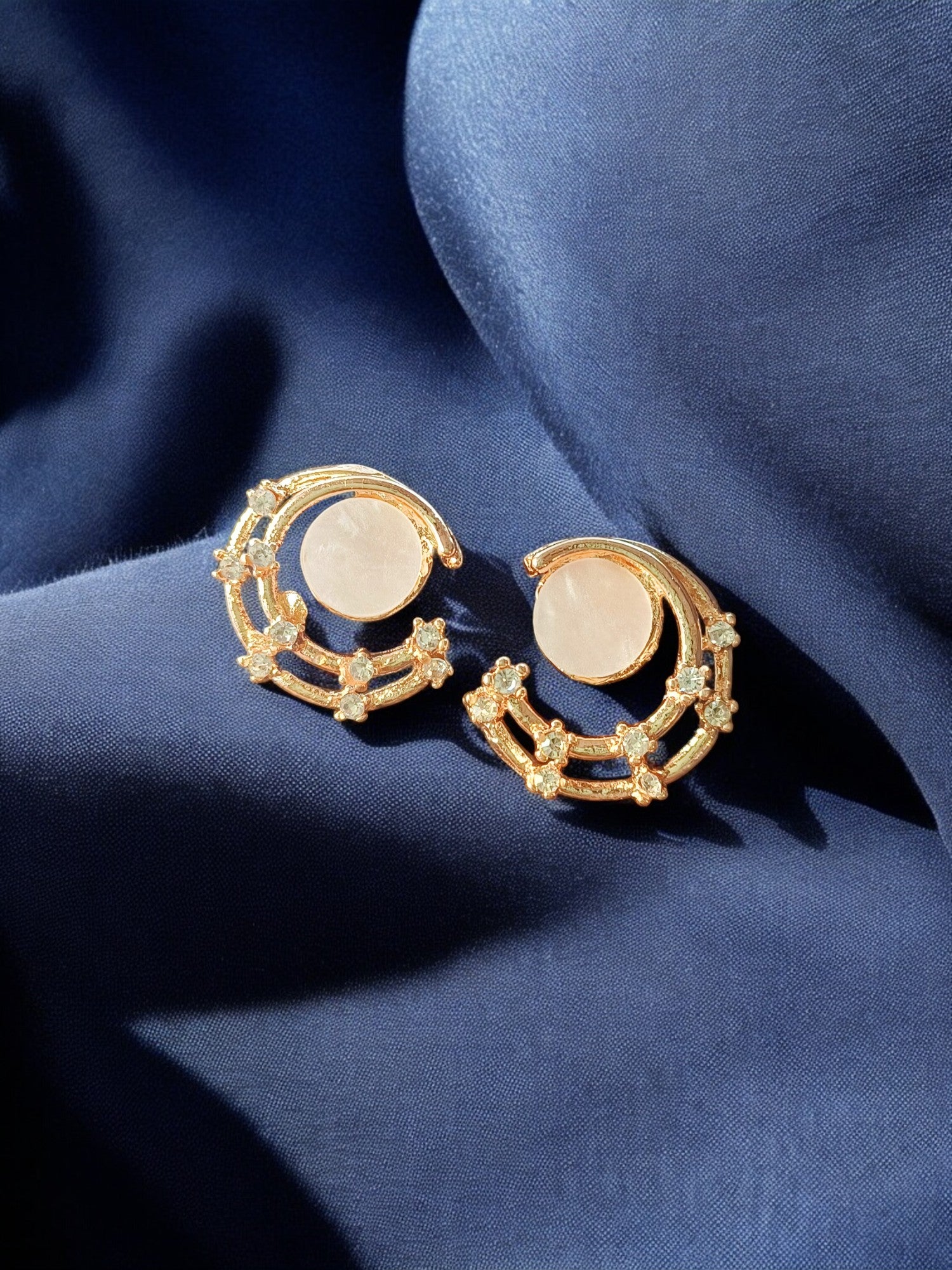 Classic Oval Gem Wrap Tops – Rose Gold & White Gold Finish