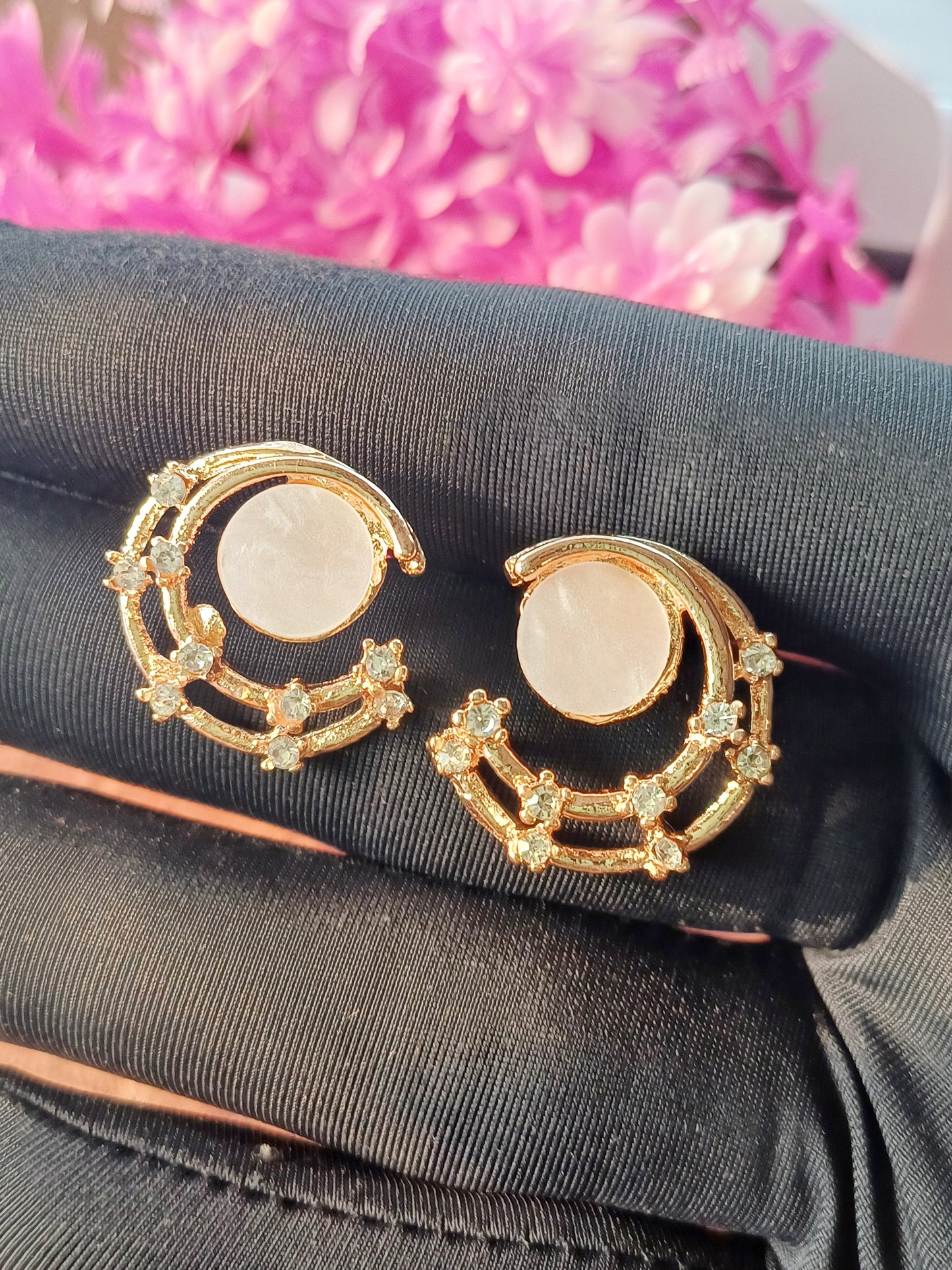 Classic Oval Gem Wrap Tops – Rose Gold & White Gold Finish