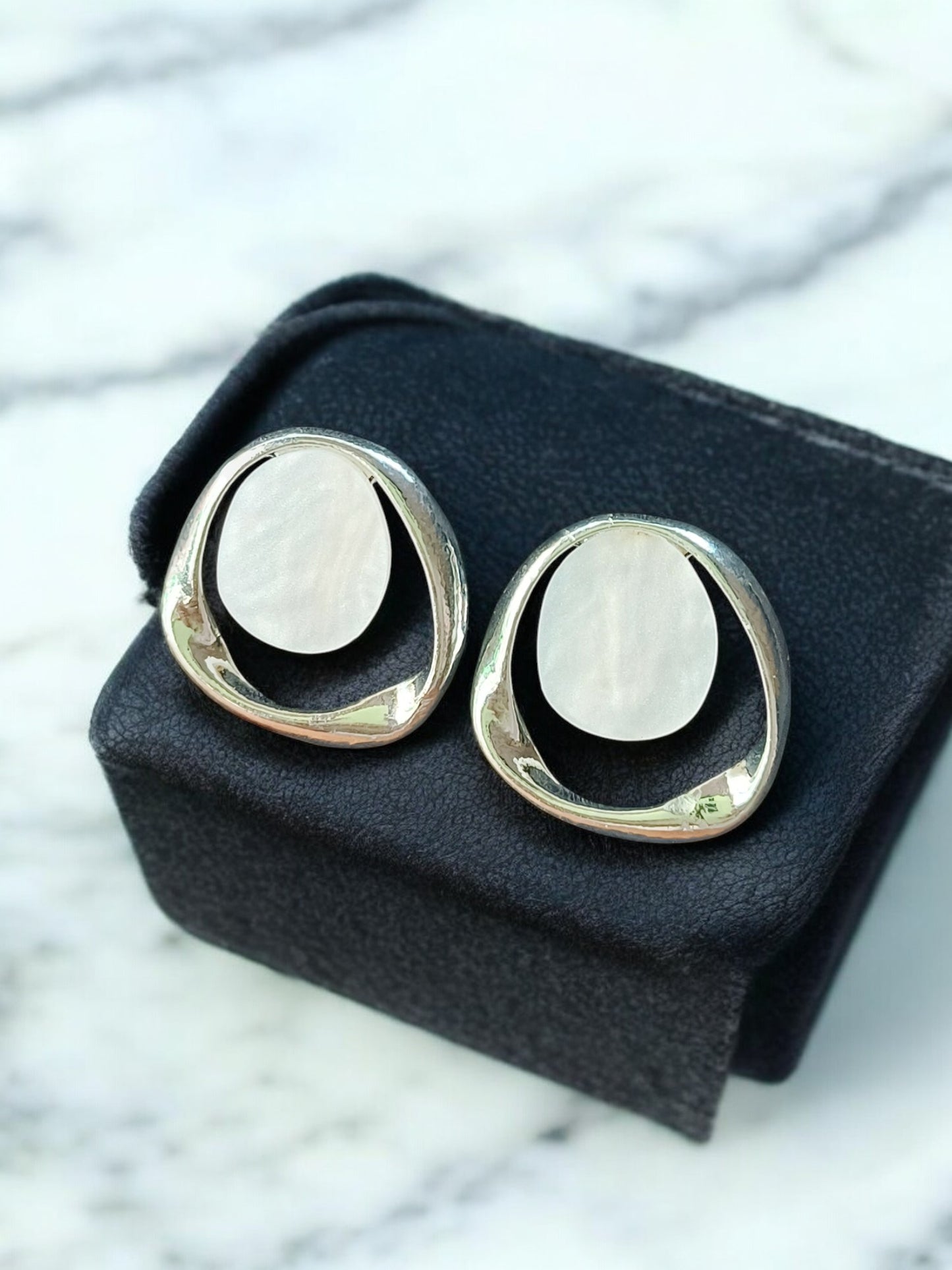 Elegant white Gold Plated Crescent Moon Tops