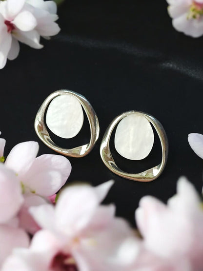 Elegant white Gold Plated Crescent Moon Tops