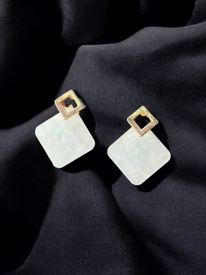 Modern Diamond Drop Tops – Rose Gold Plated White Gold Plated 04