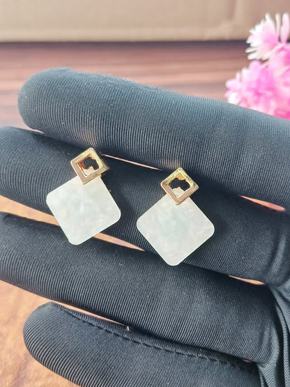 Modern Diamond Drop Tops – Rose Gold Plated White Gold Plated 04