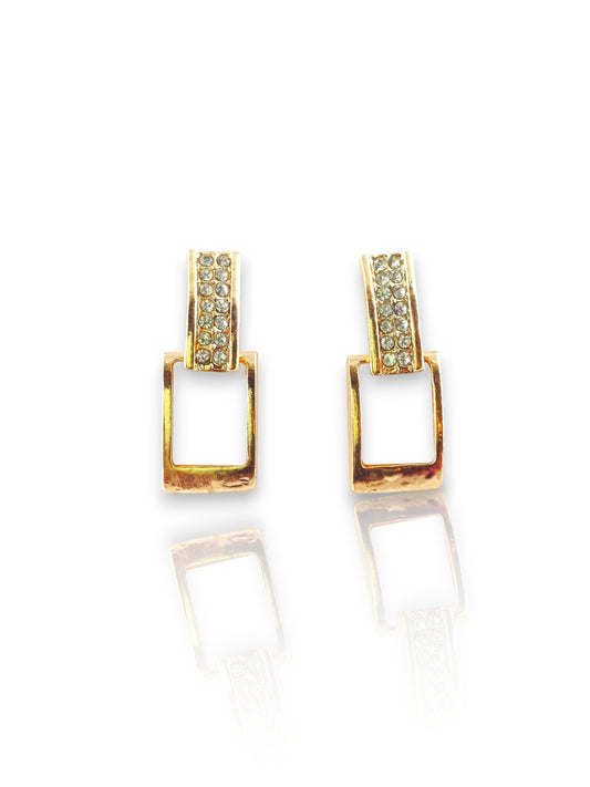 Sleek White Gold Plated Oval Mother-of-Pearl Earrings 07