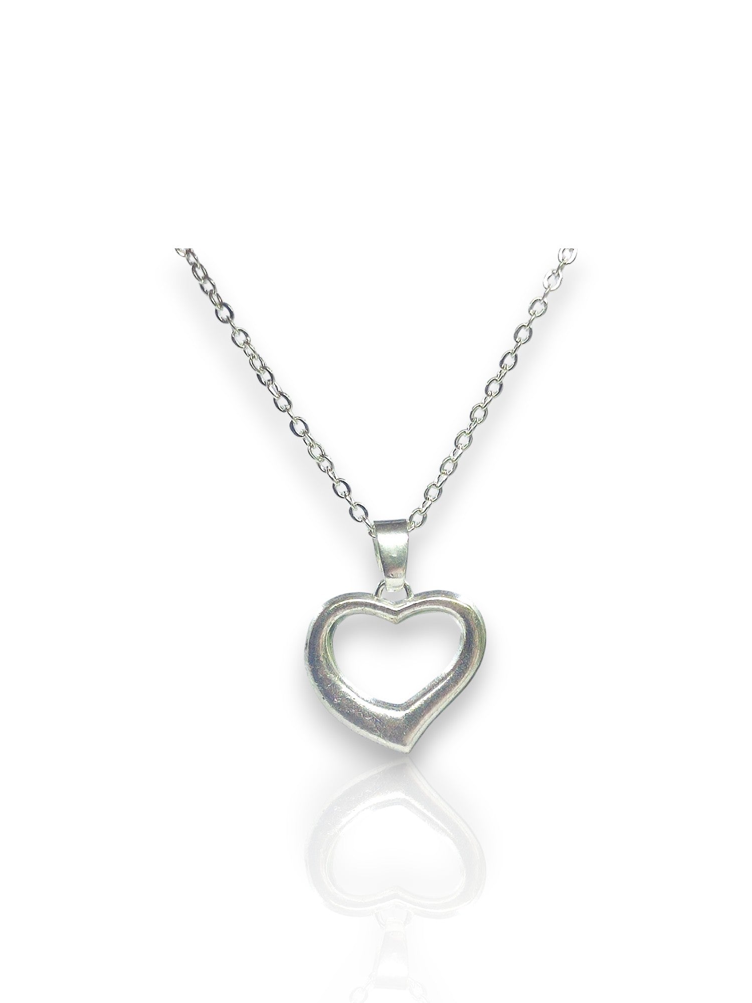 Elegant Open Heart Pendant with chain