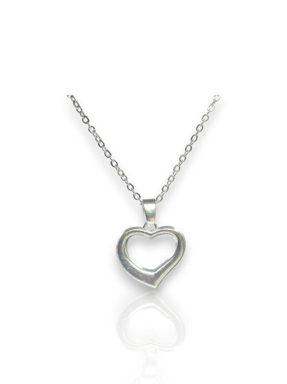 Elegant Open Heart Pendant with chain