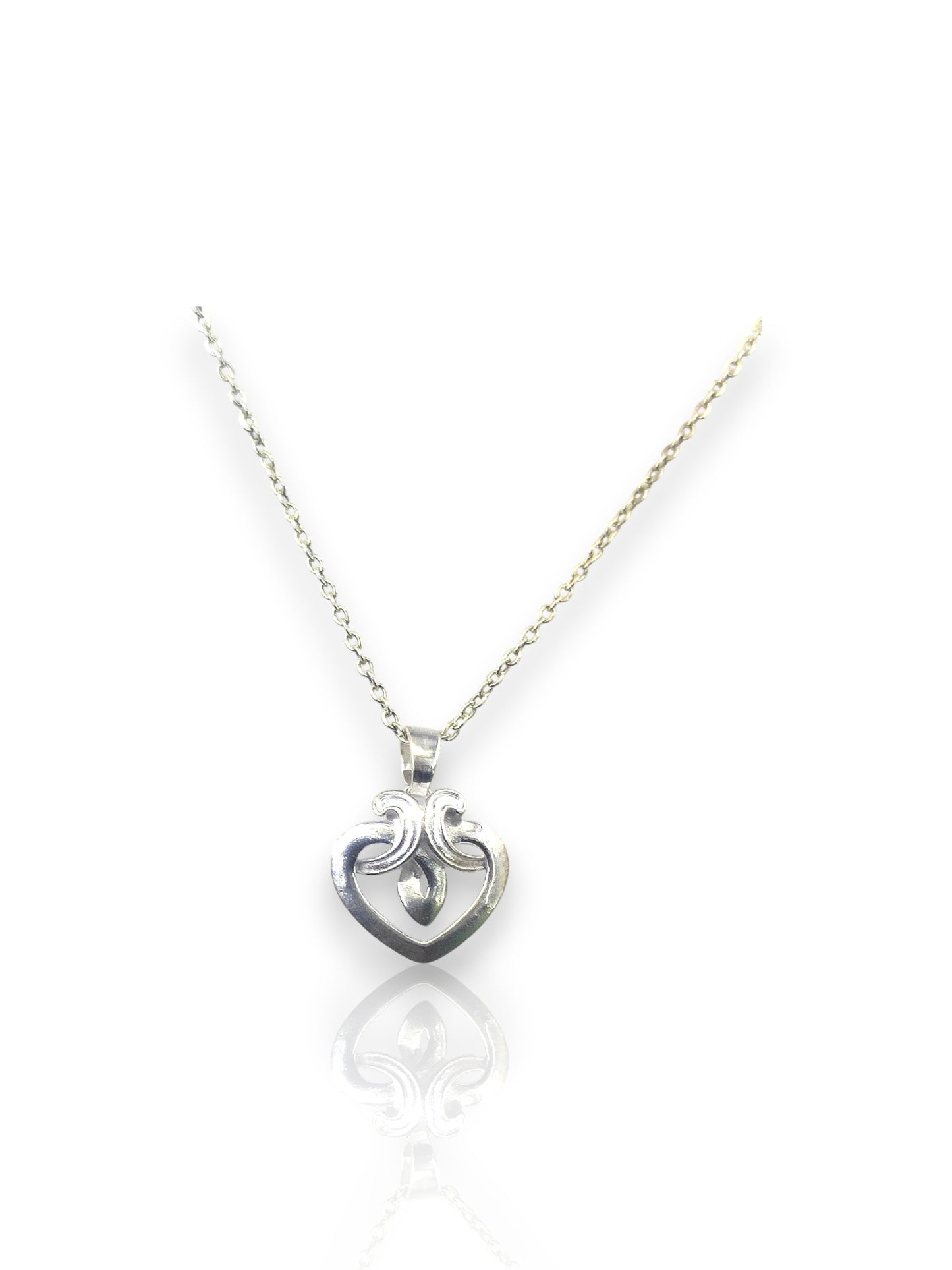 Double Heart Harmony Pendant with chain