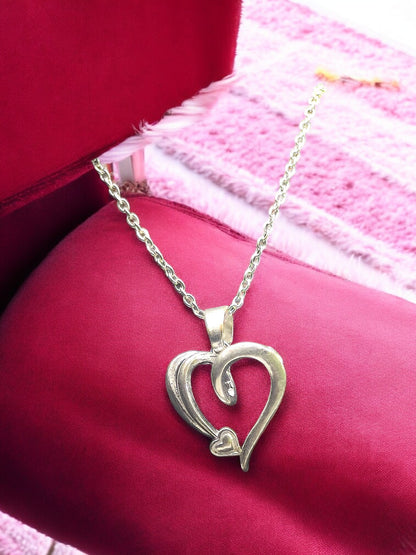 Eternal Embrace Heart Pendant with chain