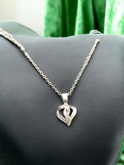Intertwined Hearts Forever Pendant with Chain