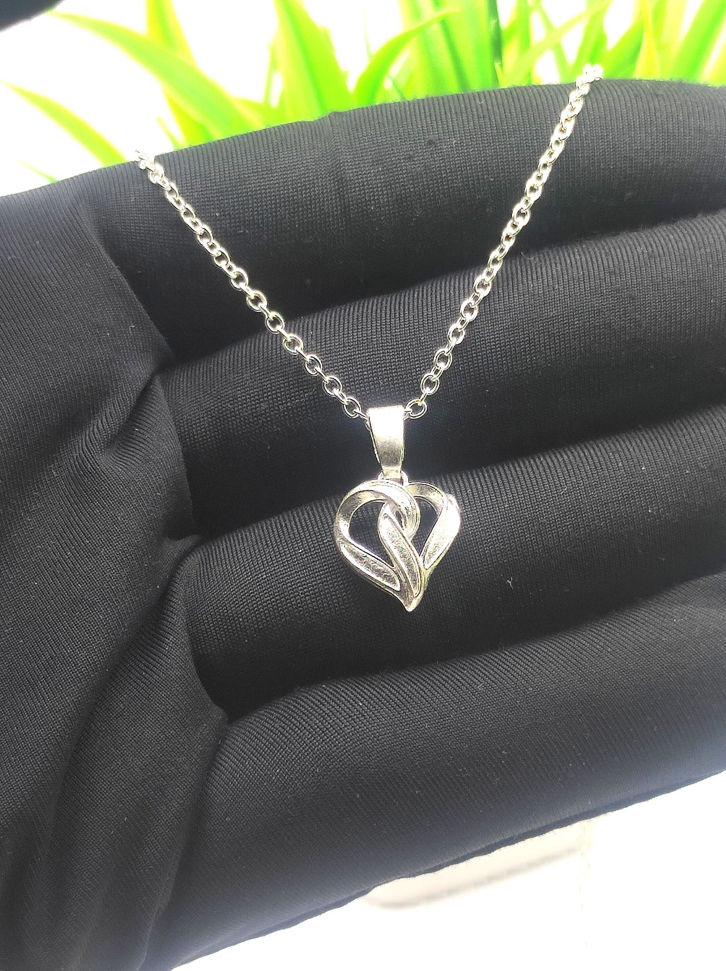 Triple Heart Pendant with Chain 09