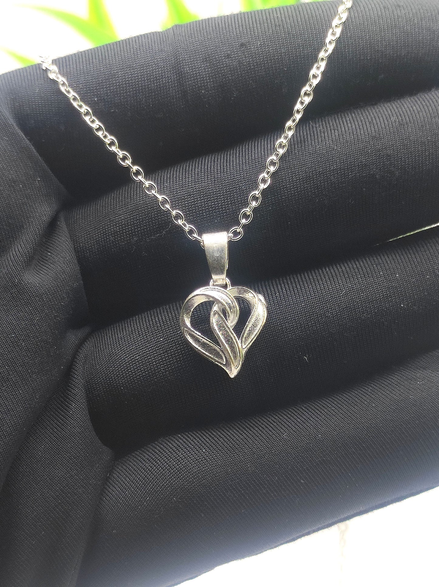 Triple Heart Pendant with Chain 09