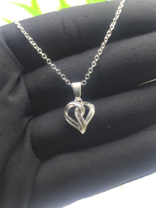 Triple Heart Pendant with Chain 09