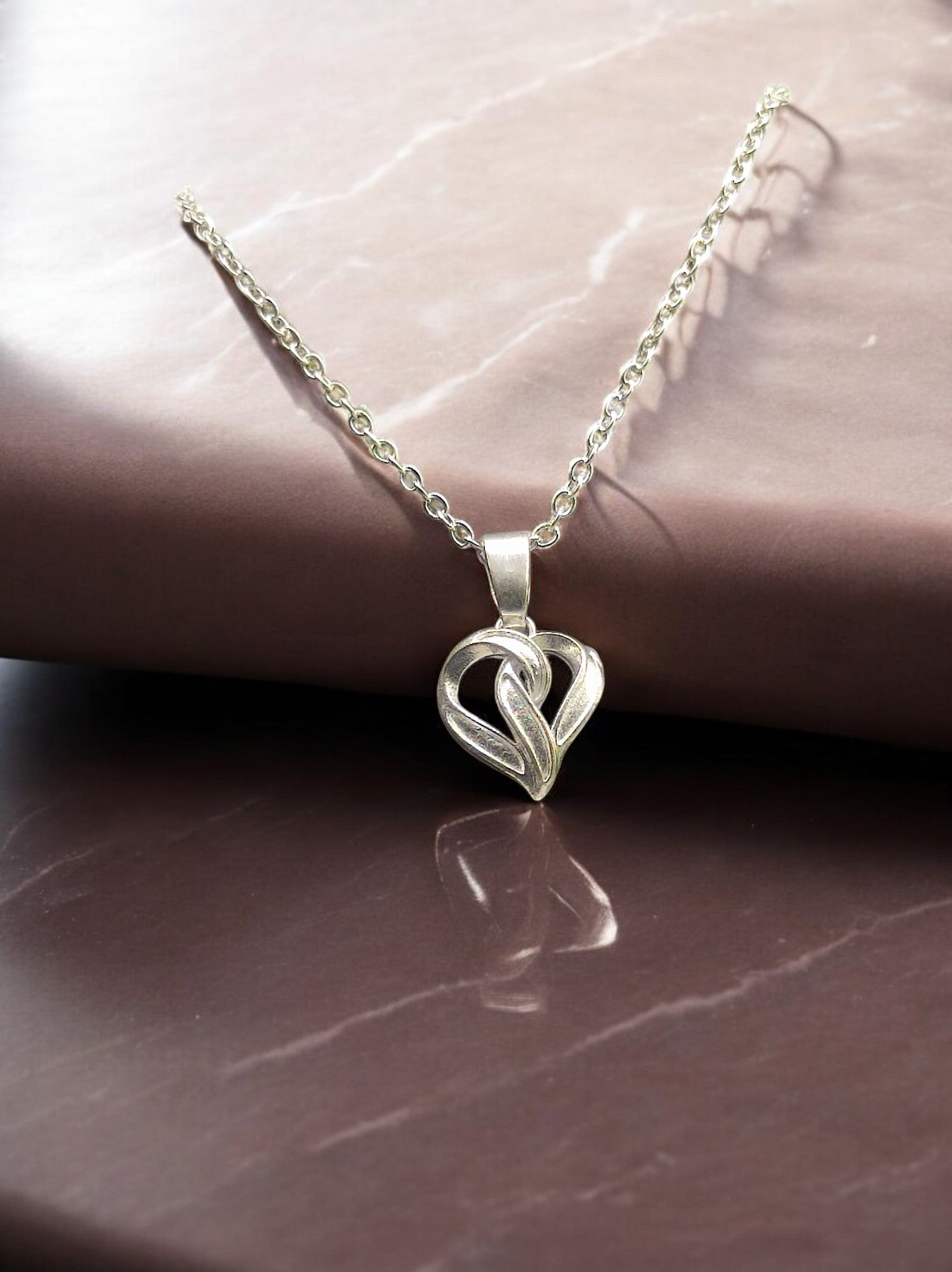 Intertwined Hearts Forever Pendant with Chain