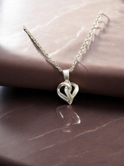 Intertwined Hearts Forever Pendant with Chain