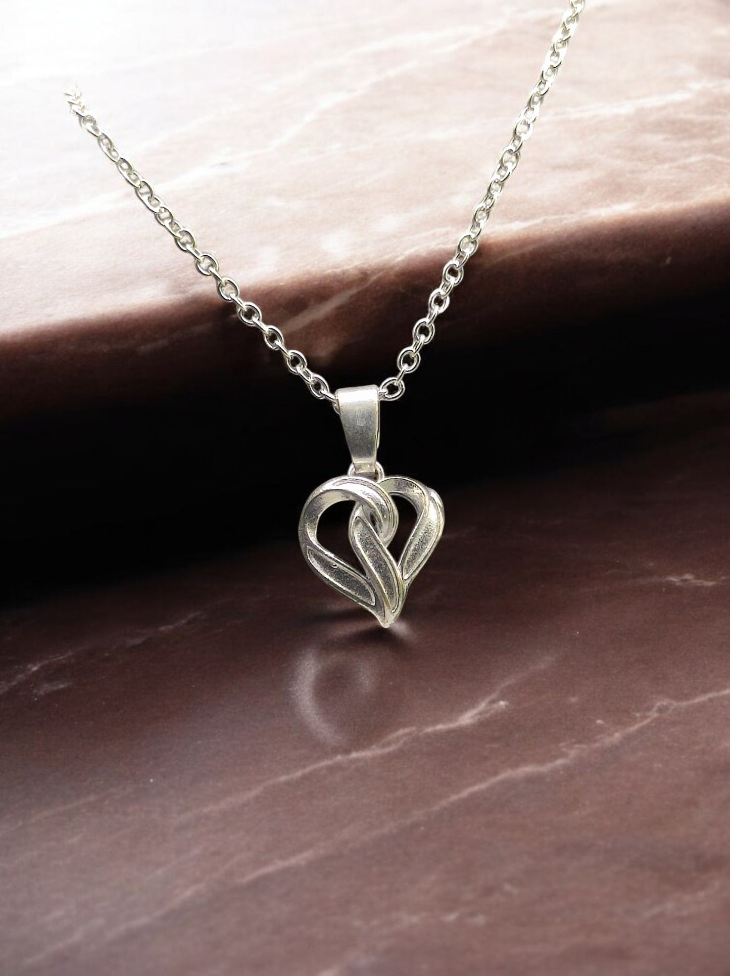 Intertwined Hearts Forever Pendant with Chain