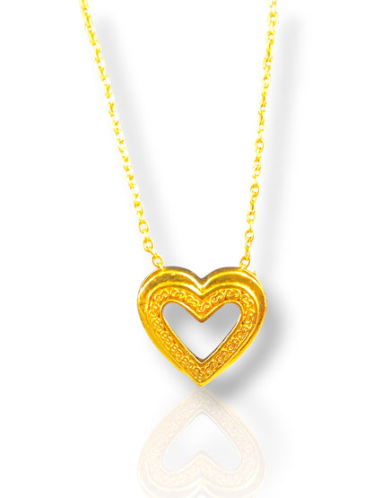 Royal Heart Gold Pendant  08