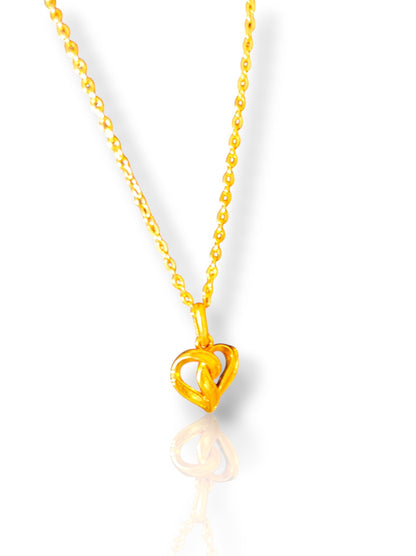 Intertwined Hearts Forever Pendant with Chain 09