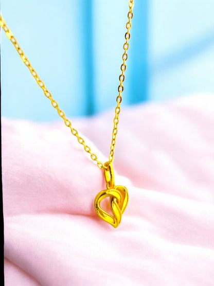 Intertwined Hearts Forever Pendant with Chain 09