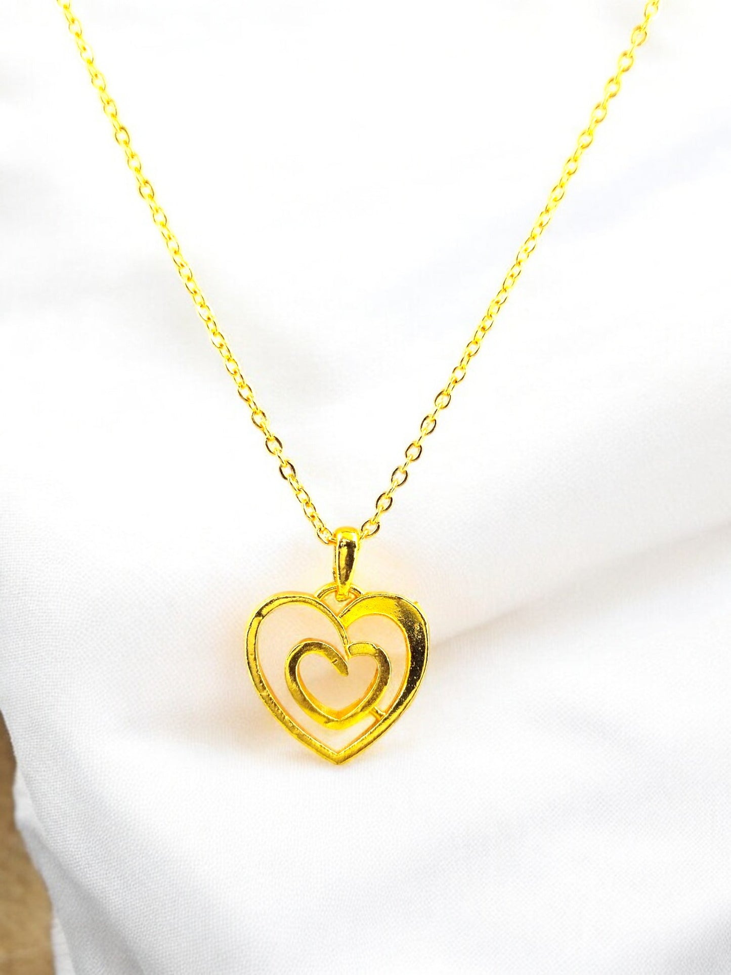 Golden Layers of Love Pendant 10