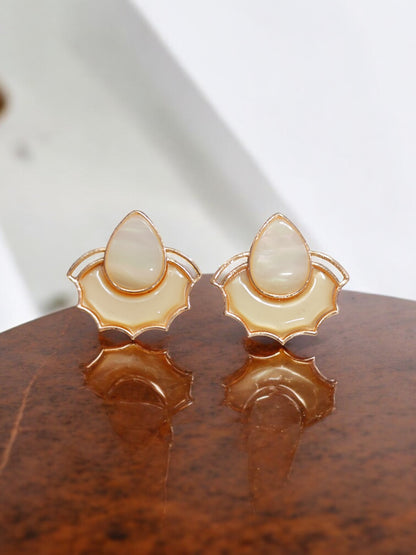 Golden Glow Petal Earrings 14