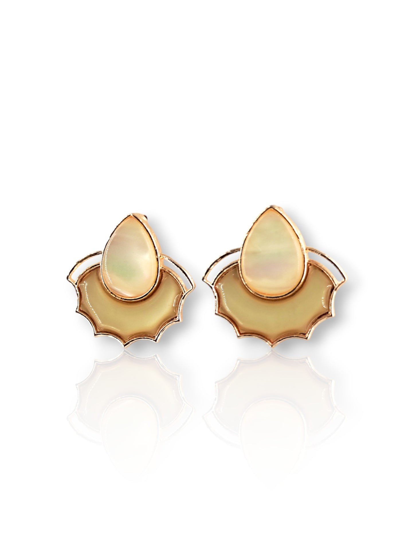 Golden Glow Petal Earrings 14
