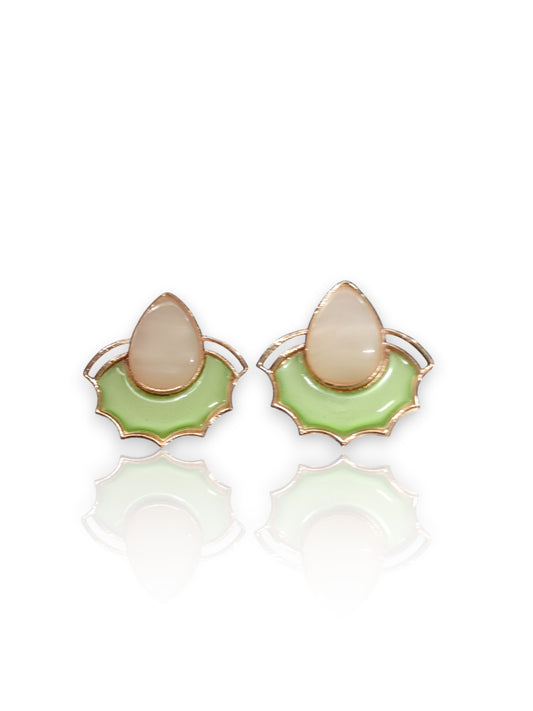 Mint Bloom Petal Earrings 15