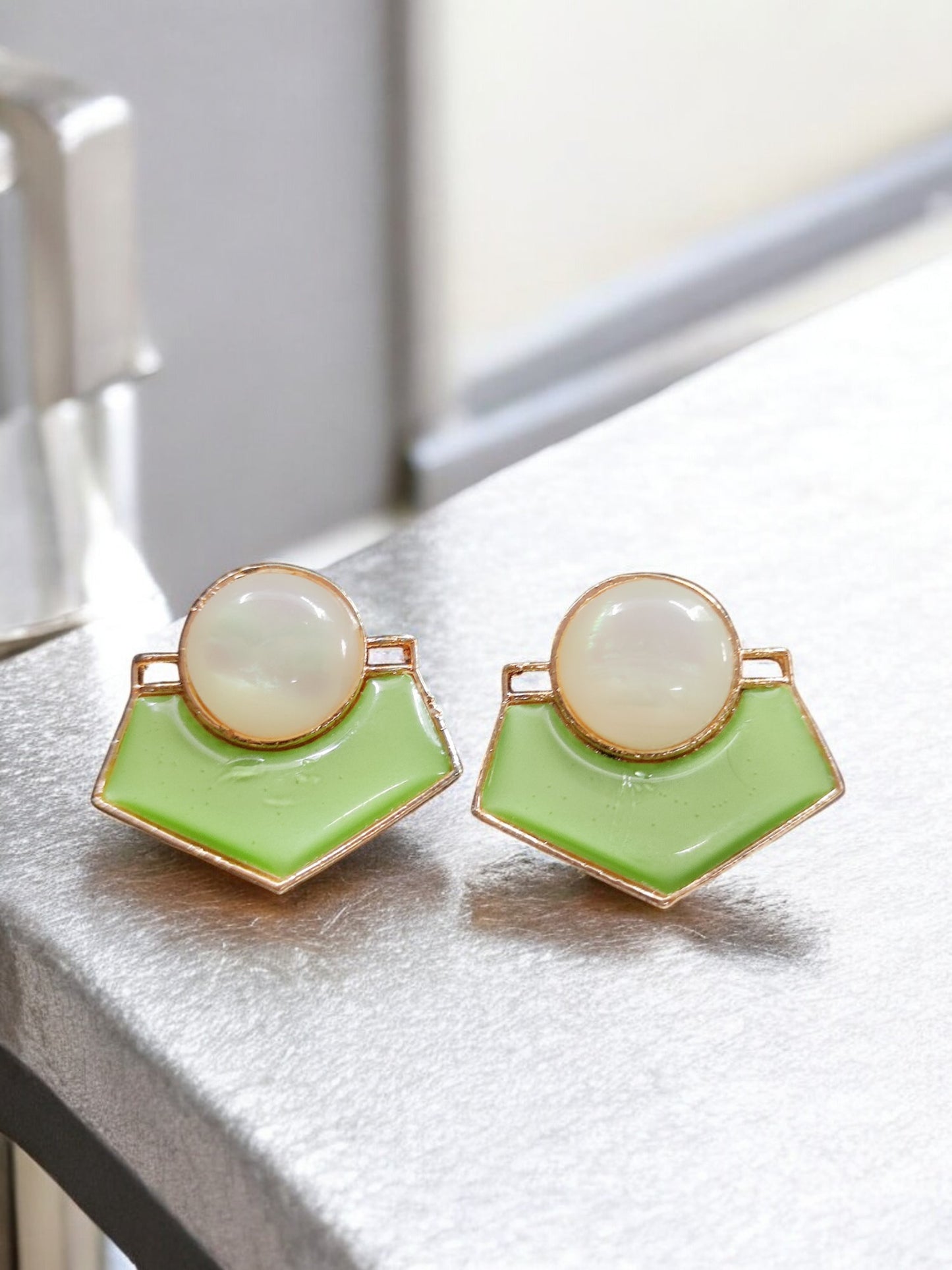 Mint Glow Studs 19