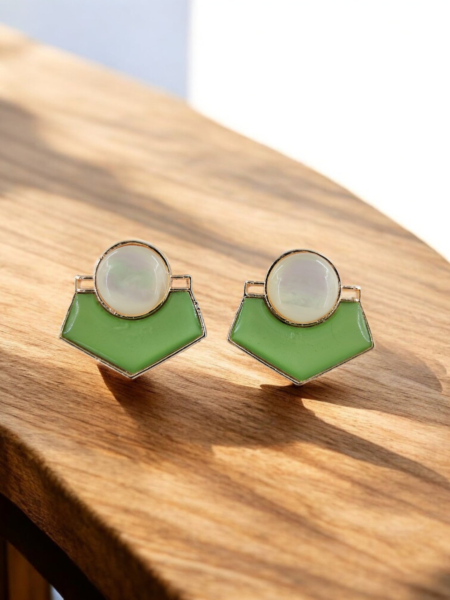 Mint Glow Studs 19