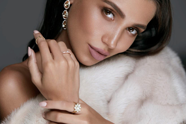 Elegant woman with jewelry
