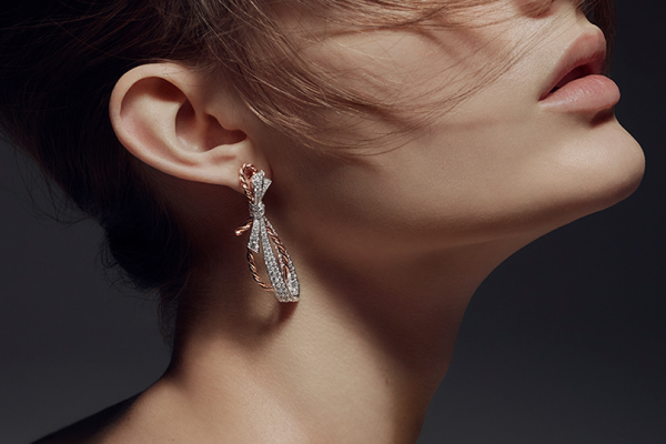 Close-up of elegant earring